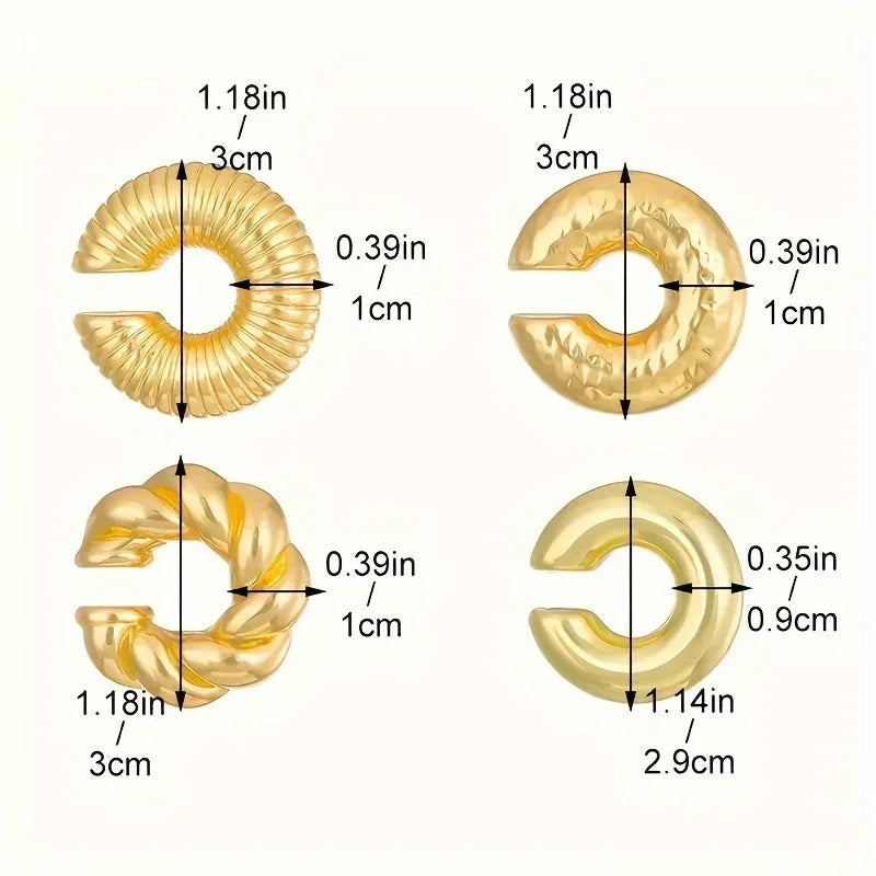 Gioviva™ Hollow Clip Earrings