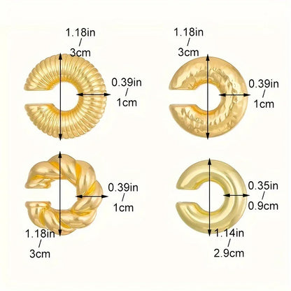 Gioviva™ Hollow Clip Earrings