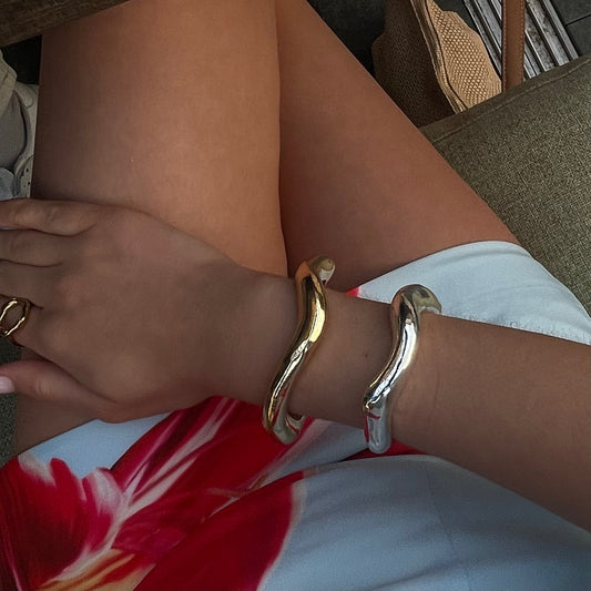 Gioviva™ Silver Open Bracelet